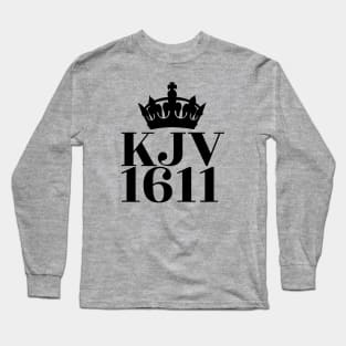 KJV 1611 (King James Version with crown) Long Sleeve T-Shirt